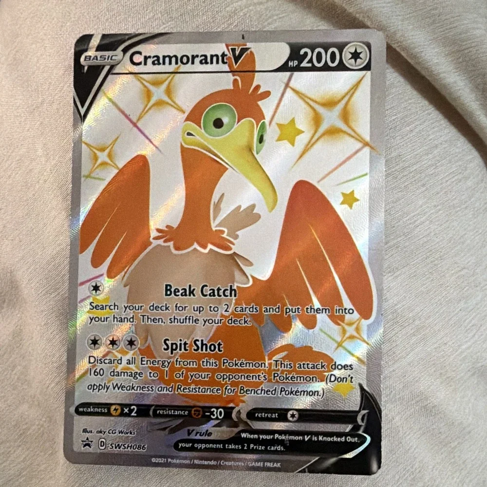 Pokemon TCG Cramorant V SWSH086 Sword & Shield Promo Holo ENG 200HP 2021